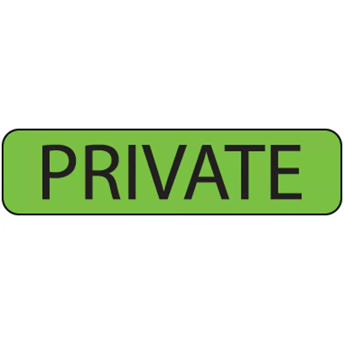 Label Paper Removable Private 1" Core 1 1/4" X 5/16" Fl. Green 760 Per Roll