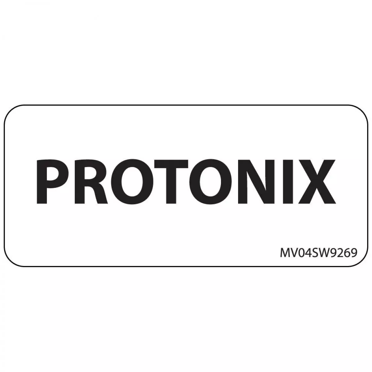 Label Paper Removable Protonix 1" Core 2 1/4" X 1 White 420 Per Roll