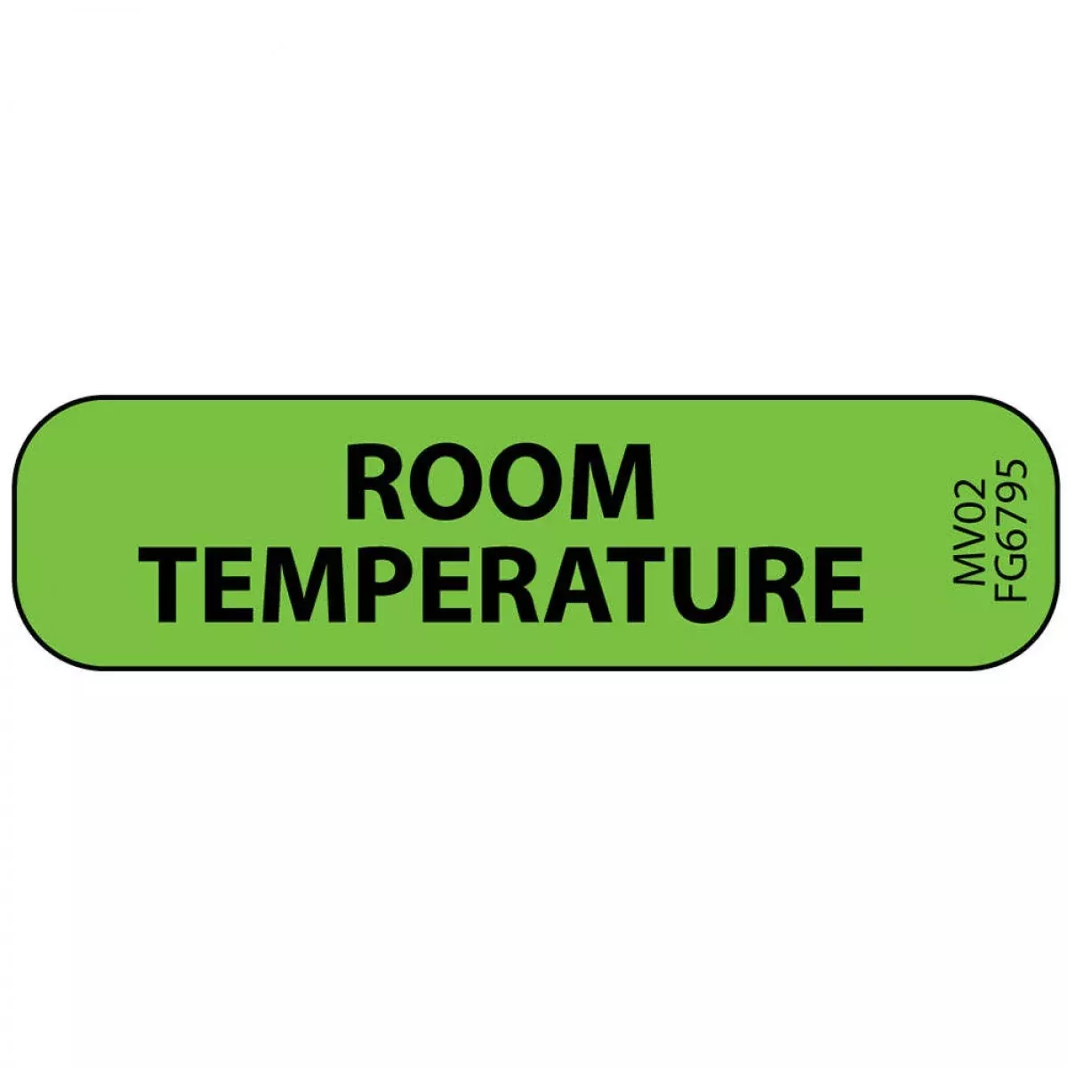 Label Paper Removable Room Temperature 1" Core 1 7/16" X 3/8" Fl. Green 666 Per Roll