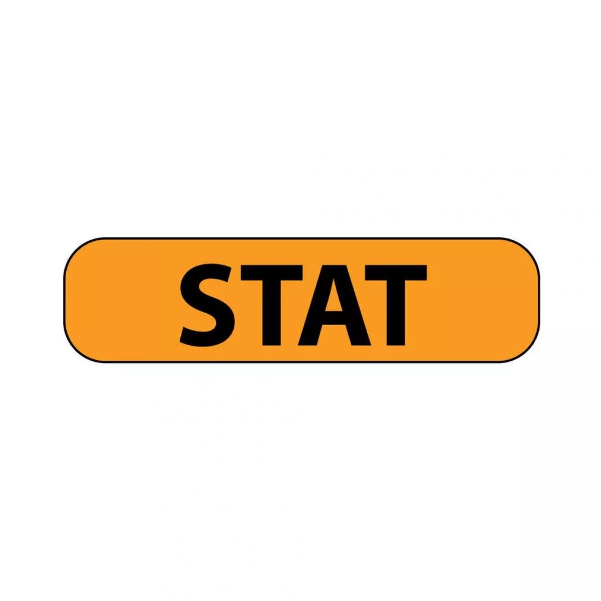 Label Paper Removable Stat 1" Core 1 7/16" X 3/8" Fl. Orange 666 Per Roll