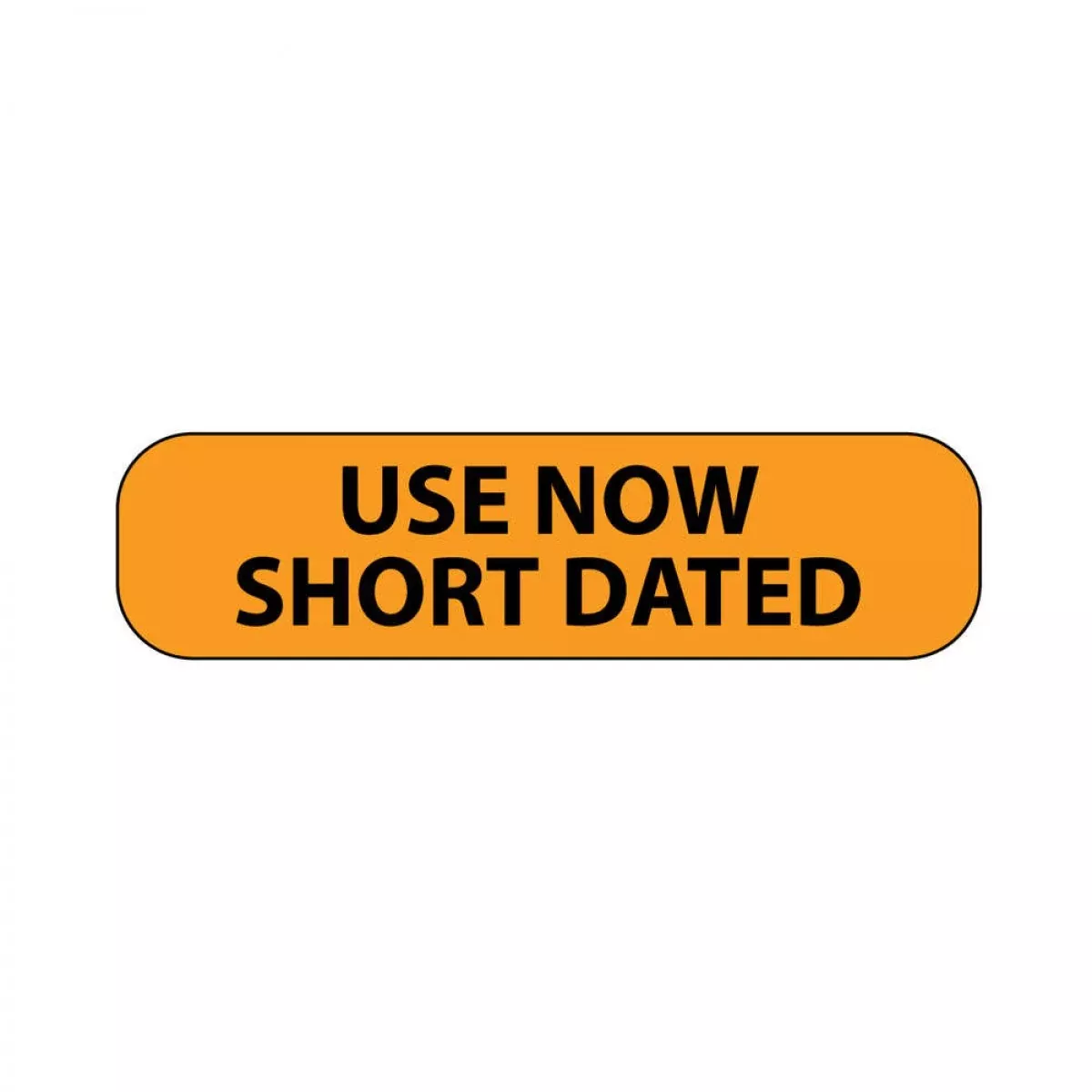 Label Paper Removable Use Now Short 1" Core 1 7/16" X 3/8" Fl. Orange 666 Per Roll
