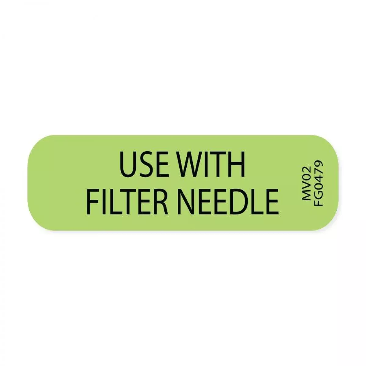 Label Paper Removable Use With Filter 1" Core 1 7/16" X 3/8" Fl. Green 666 Per Roll
