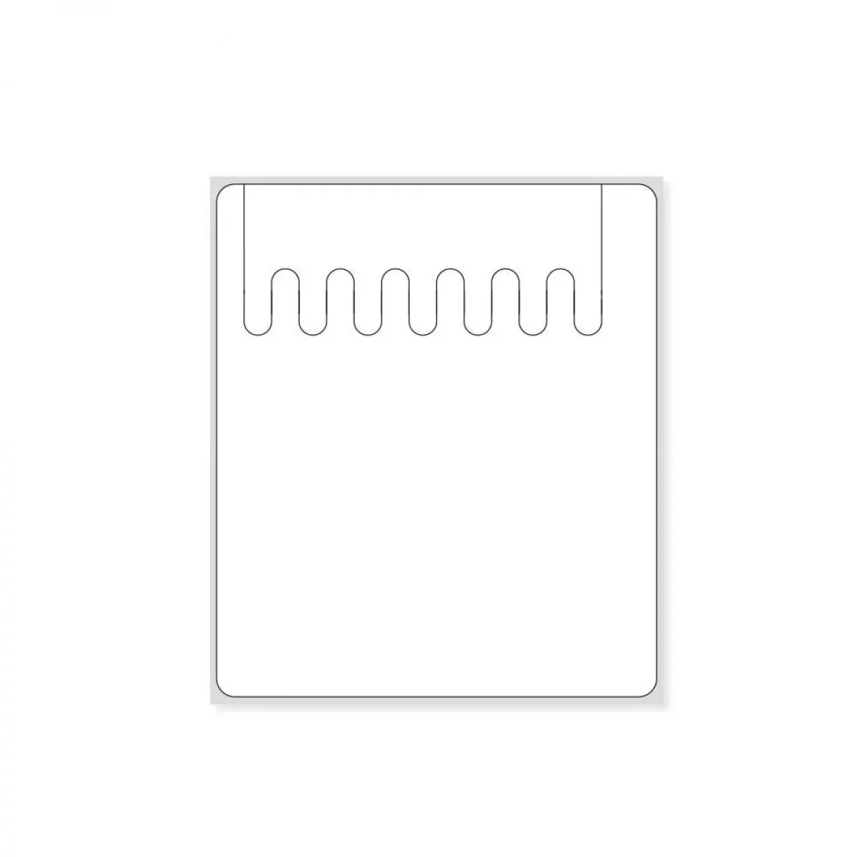 Label Self-Shred Direct Thermal Piggyback Paper Permanent 3" Core 3 X 3 1/2" White 1000 Per Roll, 4 Rolls Per Case