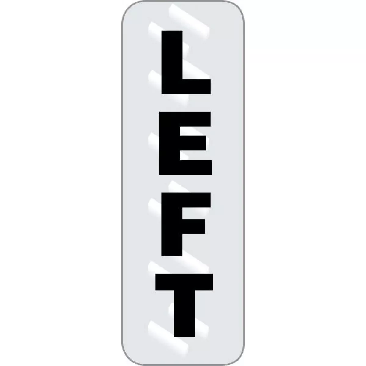Label Synthetic Permanent Left 1/2" X 1 1/2" Clear 1000 Per Roll