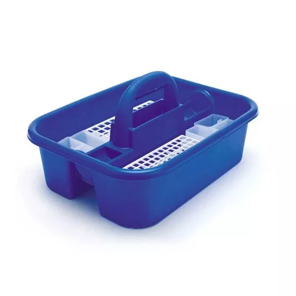 Large Blue Phlebotomy Tote Blue • With bin cups and tube racks ,1 Each