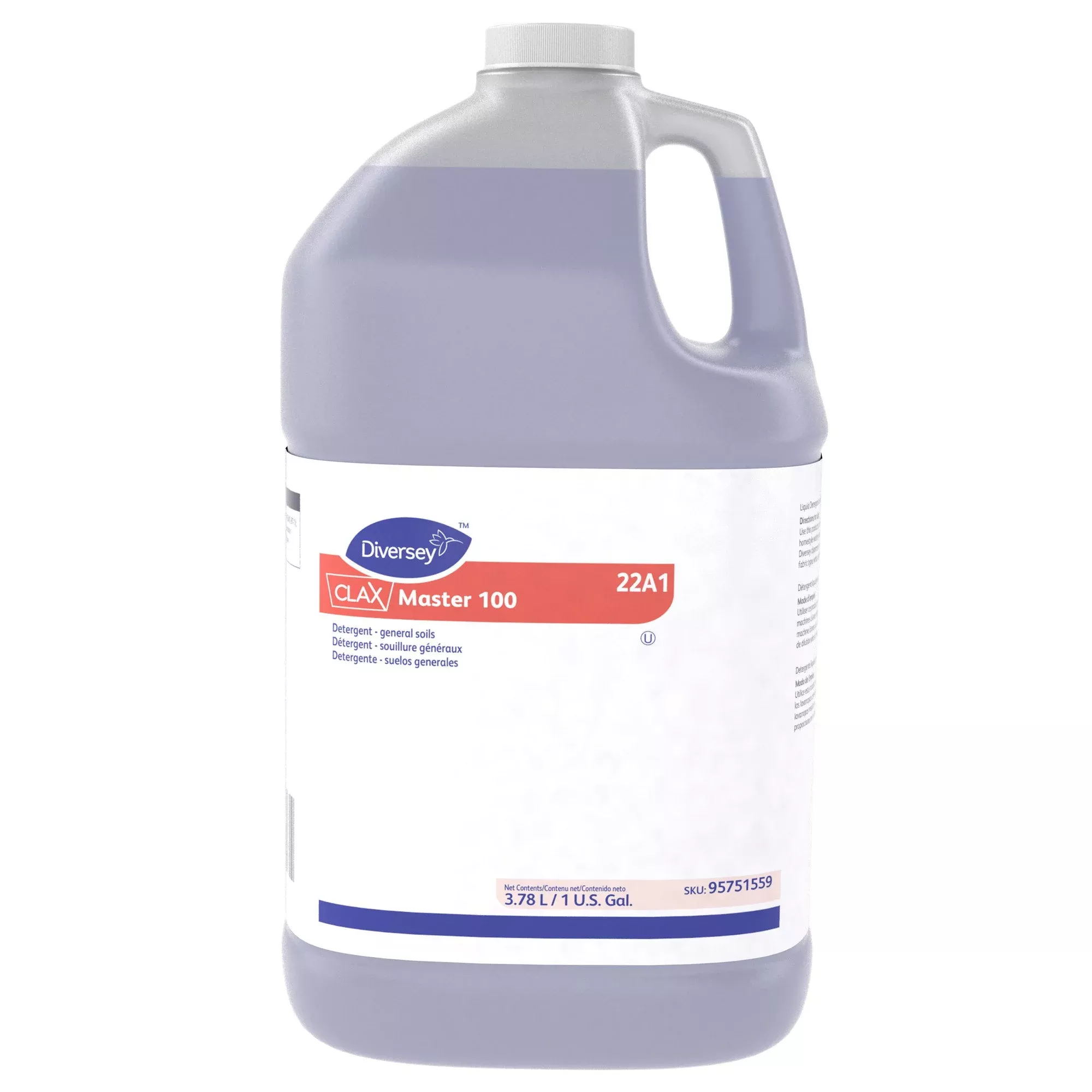 Laundry Detergent Diversey™ Clax Master 100 1 gal. Jug Liquid Unscented