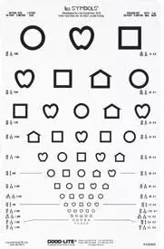 Lea Symbols Distance Vision Eye Chart