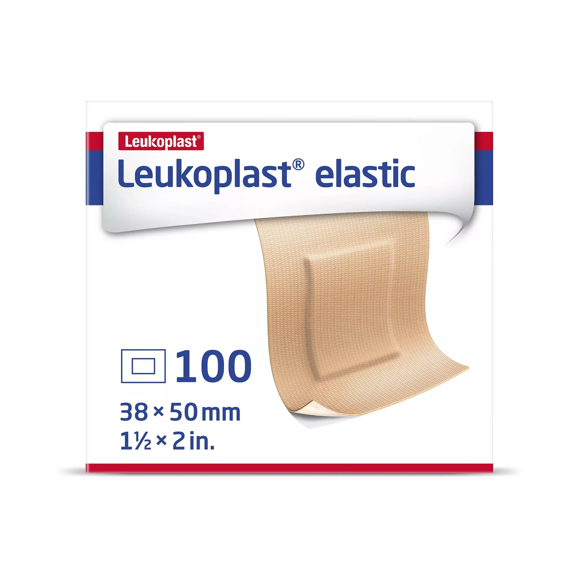 Leukoplast Elastic Adhesive Strip, 1-1/2 x 2 Inch