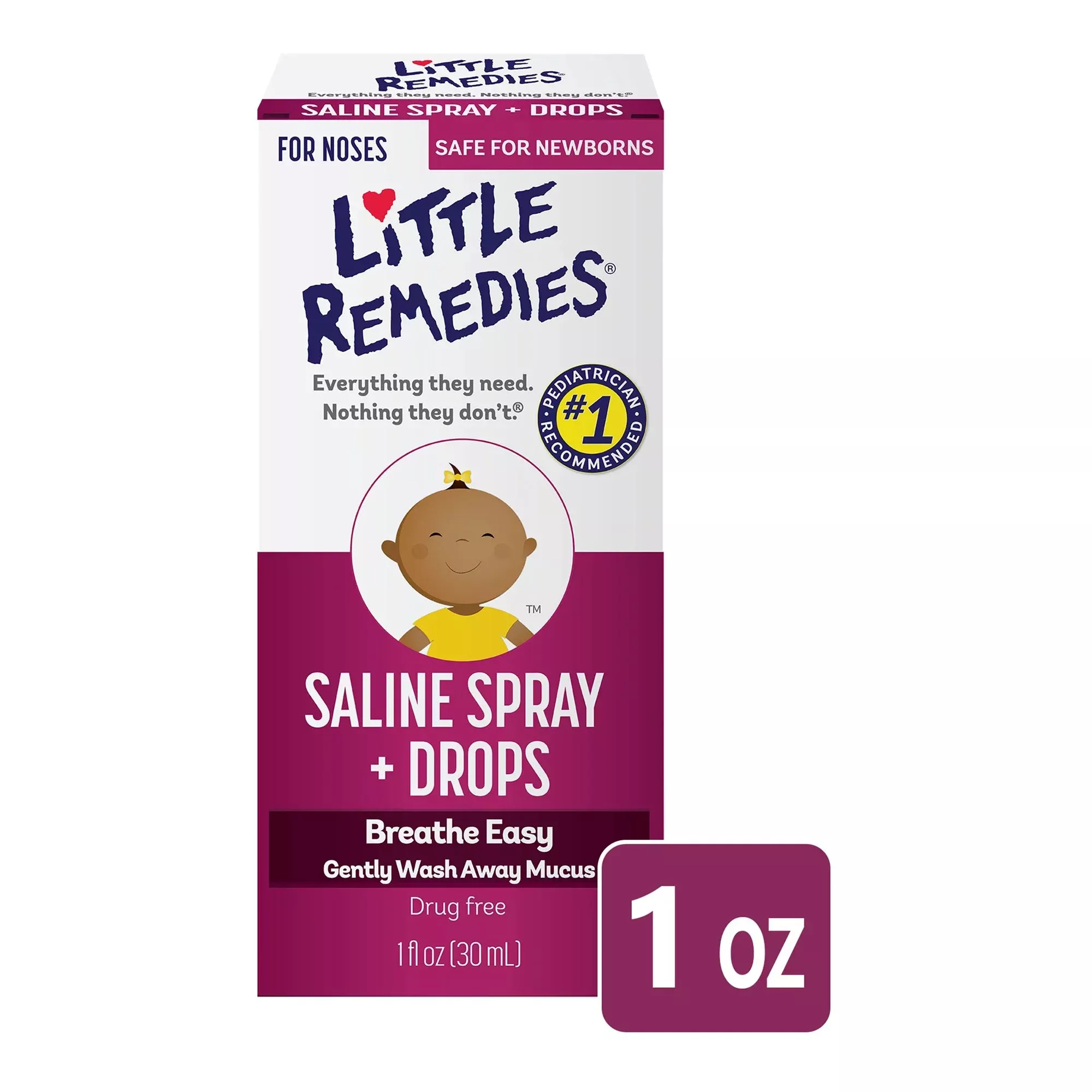 Little Remedies Saline Spray + Drops