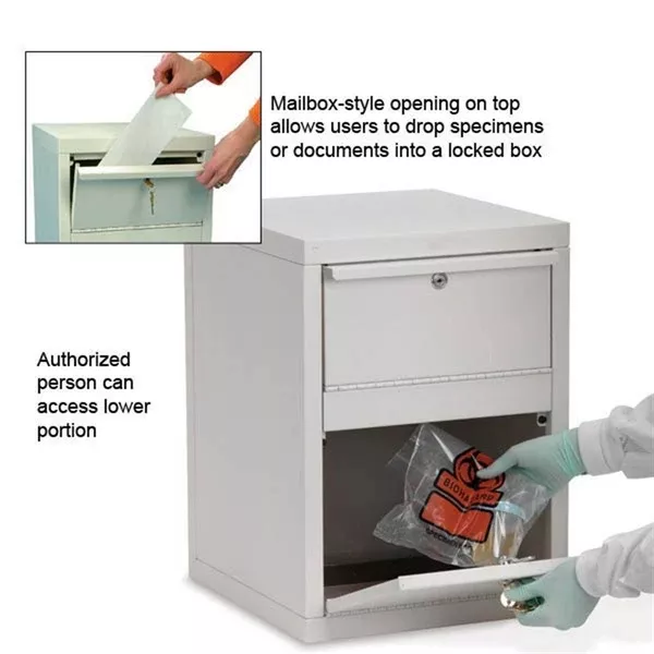 Locking Mailbox Style Drop Box Locking Sample Drop Box • 14.5"W x 16"D x 20"H ,1 Each