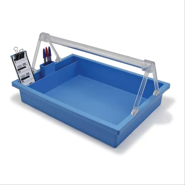 Low Profile Handle for IsoBox Bedside Phlebotomy Tray Bedside • Low Profile Handle • 5"W x 16.125"L x 8.25"H ,1 Each