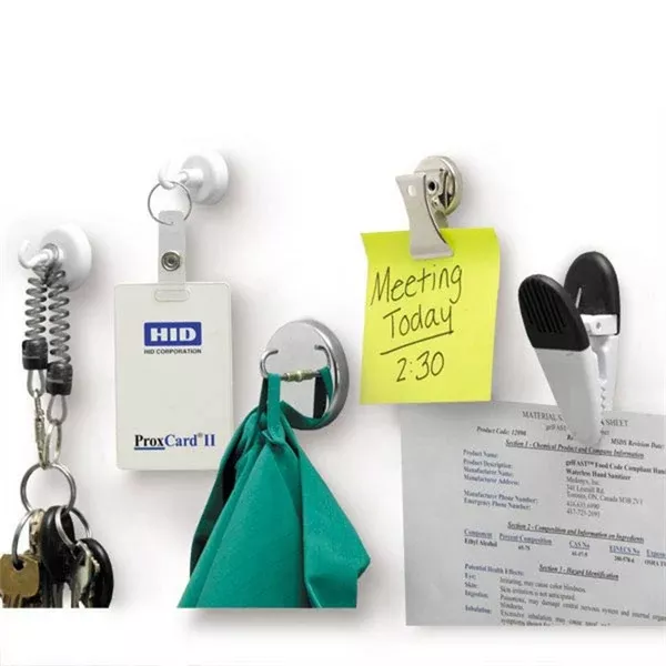 Magnetic Hooks and Clips 0.63"Dia • 18lb Capacity ,1 Each