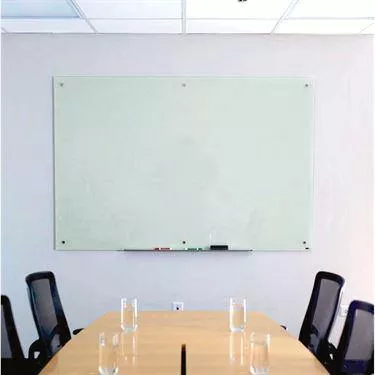 Magnetic, Wall-Mounted Glass Boards 48"W x 36"H ,1 Each