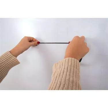 Magnetic Whiteboards with Ghost Grids 48"W x 36"H ,1 Each