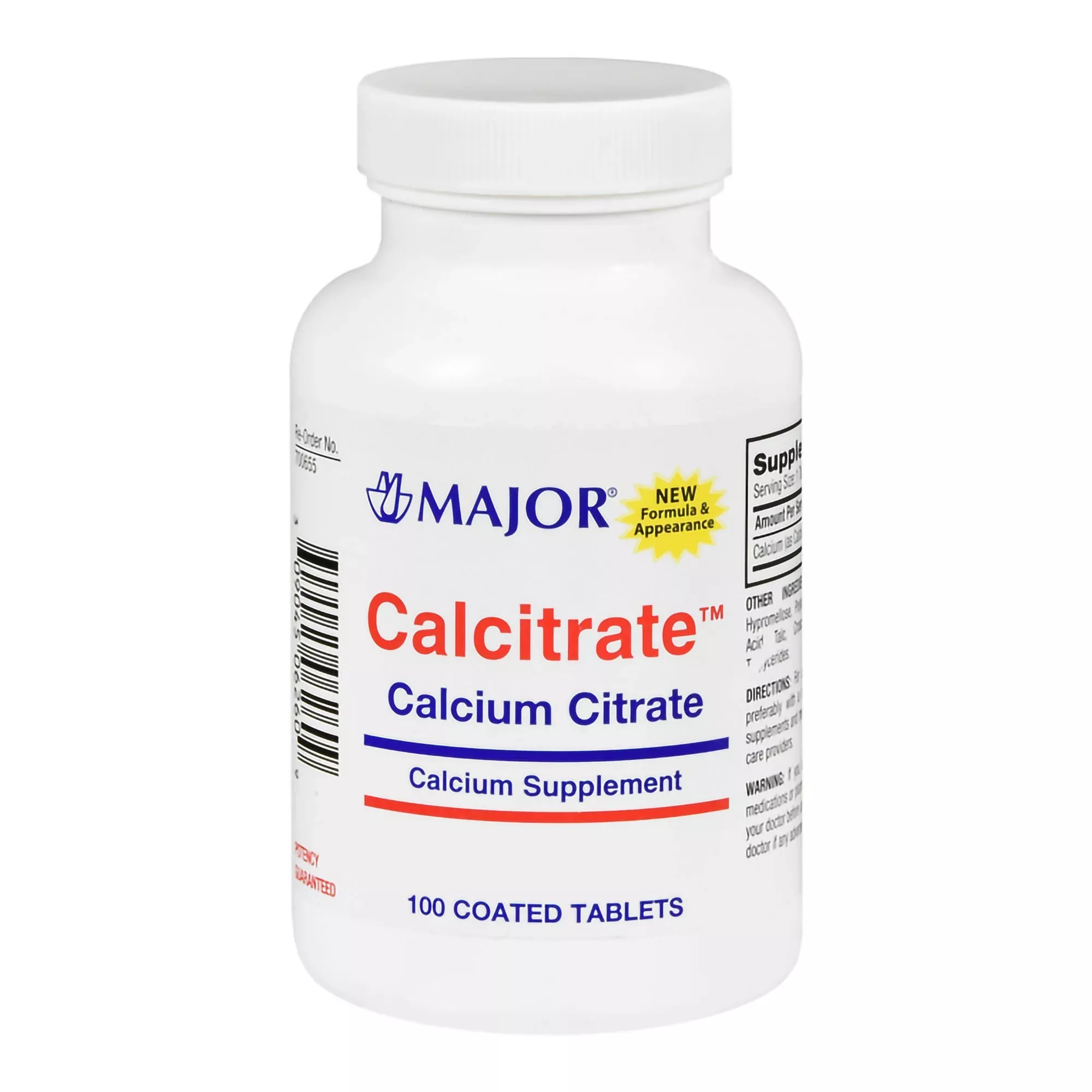 Major Calcitrate™ 950-mg Calcium Citrate Supplement