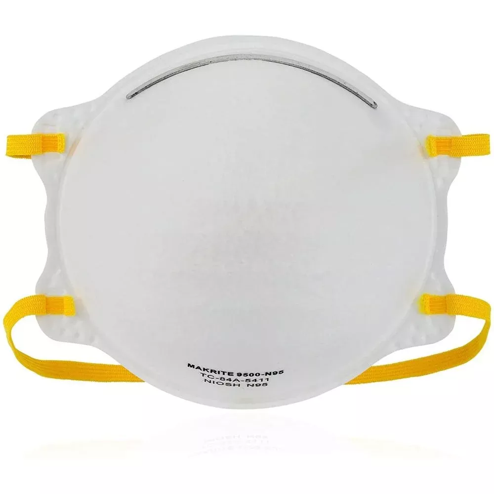 Makrite 240pcs 9500 Disposable Particulate Respirator N95 Face Mask, Regular Size