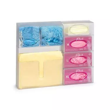 MarketLab ADA Compliant Bulk PPE Dispenser ADA Compliant All-In-One PPE Dispenser ,1 Each