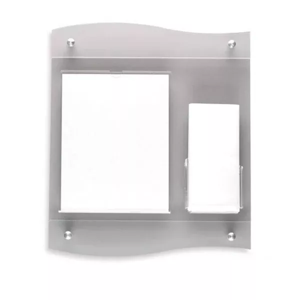 MarketLab Document and Brochure Holder Document Frame and Brochure Holder with Frost Frame • 19"L x 16"W ,1 Each