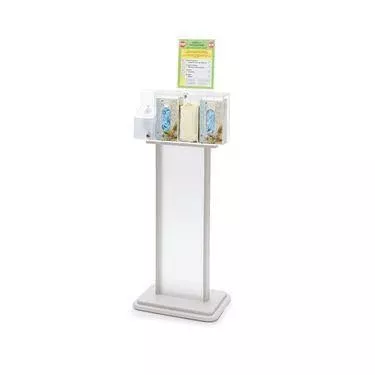 MarketLab DoubleLock Mini Isolation Station Systems Landscape Premium Mini Isolation Station Floor System • 20.25"W x 13.5"D x 55.35"H ,1 Each