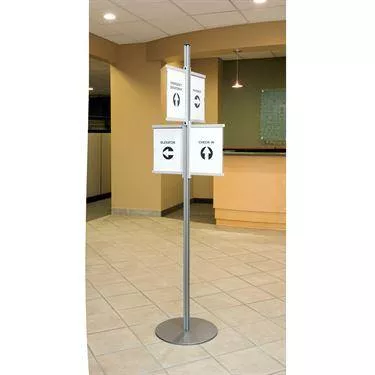 MarketLab Freestanding Document Display Free-Standing Document Display • 20.375"Dia x 72.438"H ,1 Each