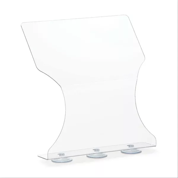 MarketLab Front Suction Cup Splash Guard MarketLab Front Suction Cup Splash Guard • 14"W x 5.25"D x 16.1"H ,1 Each