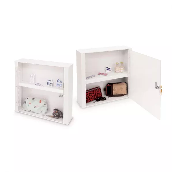 MarketLab Patient Room Locking Wall Cabinet Clear Door ,1 Each