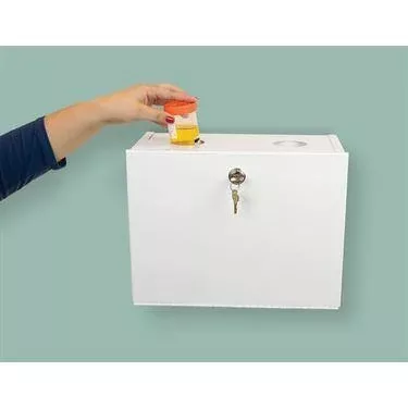 MarketLab Steel HIPAA Compliant Specimen Drop Box Steel ,1 Each
