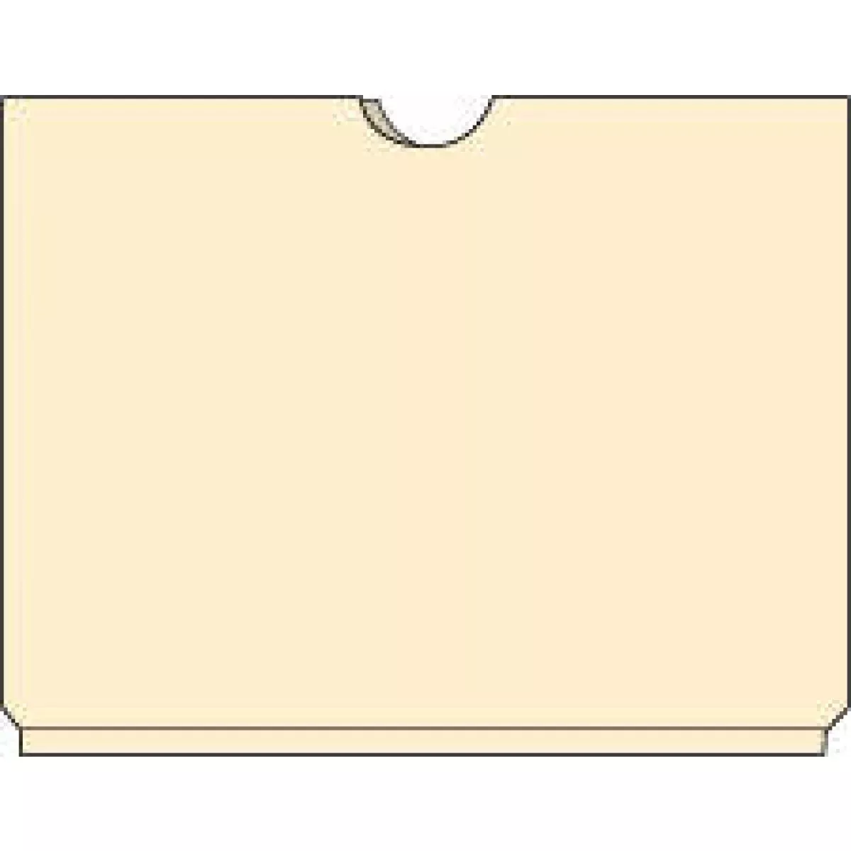 Master Jacket, No Pocket 11Pt Manila No Print 18 1/2" X 14 1/2" - 100 Per Case