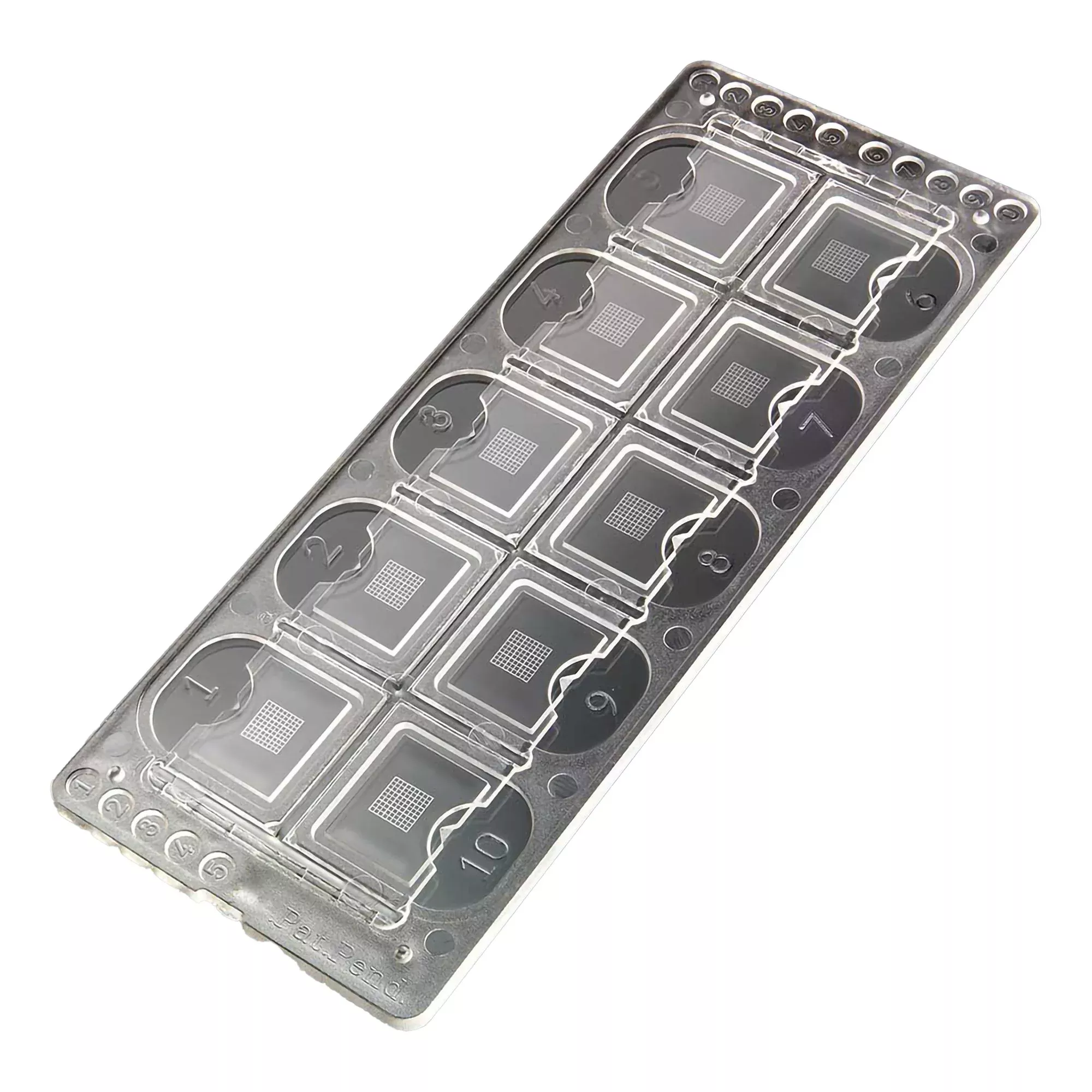 McKesson Acrylic Microscope Precision Grid Slide, 10-Chamber
