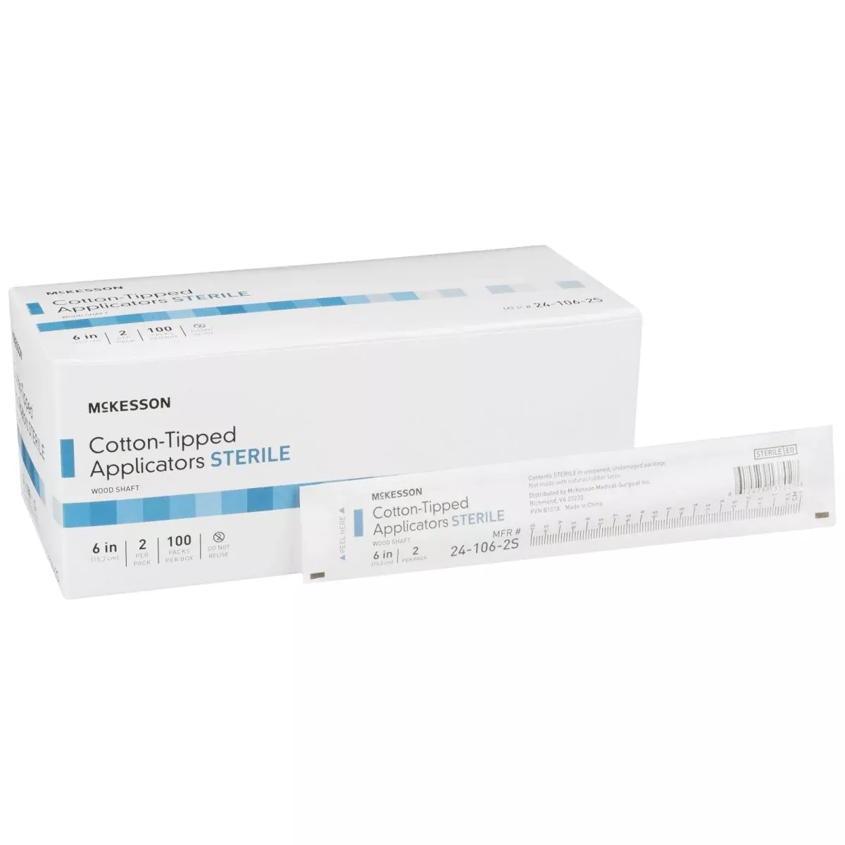 McKesson Cotton Tip Wood Shaft Swabsticks