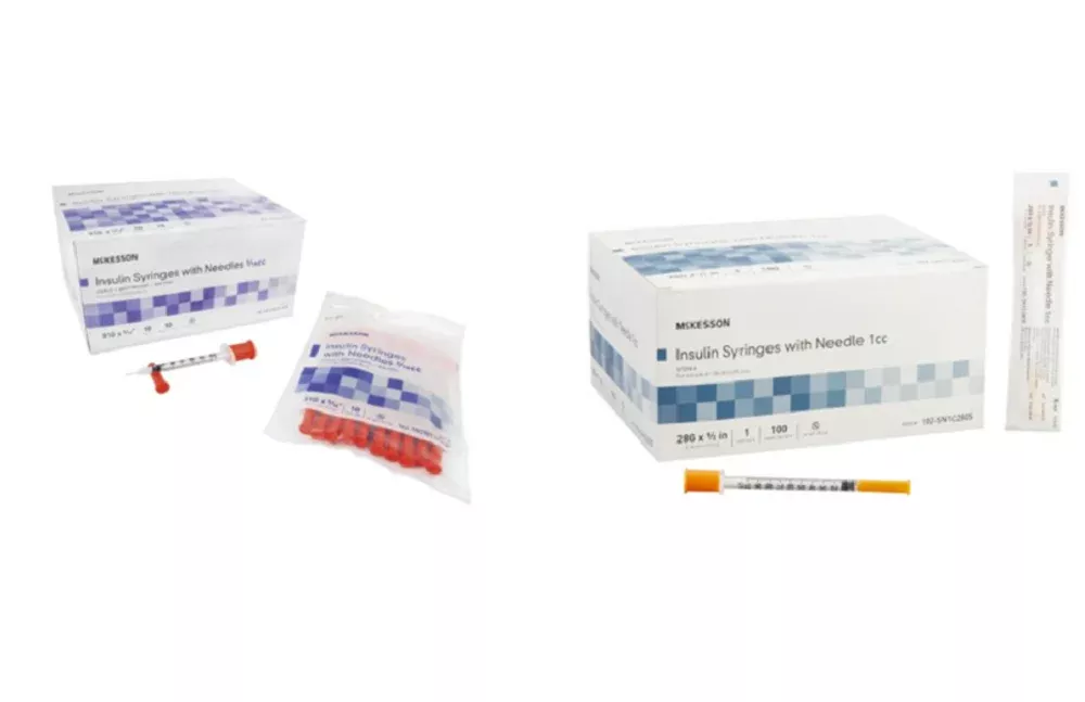 McKesson Insulin Syringes with Needle