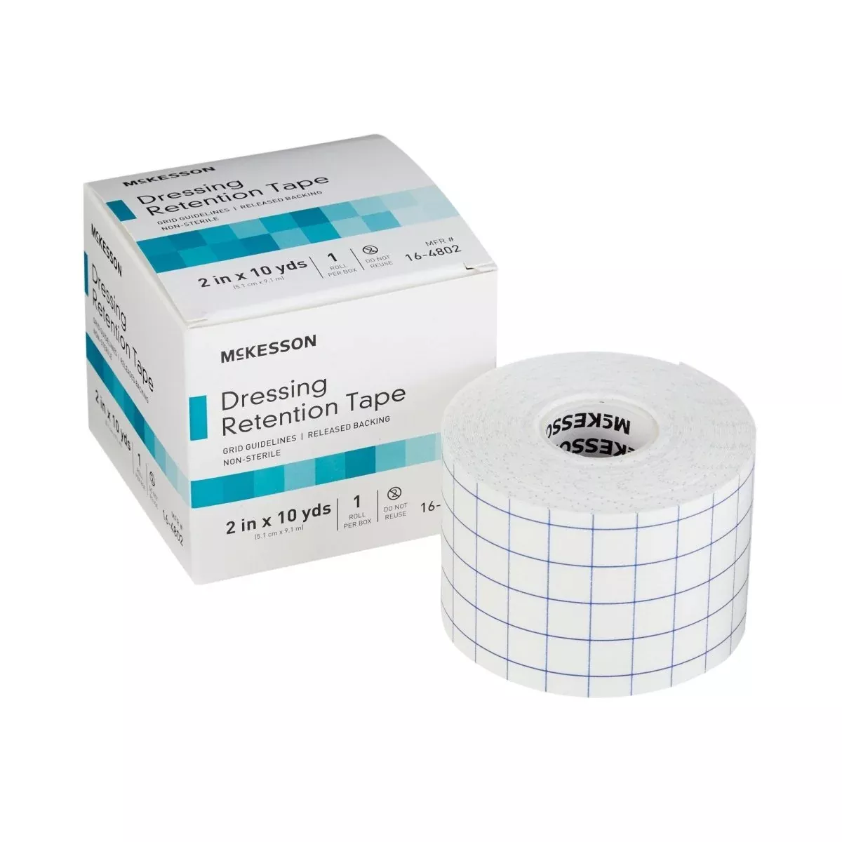 Mckesson Nonwoven Fabric / Printed Release Paper Dressing Retention Tape