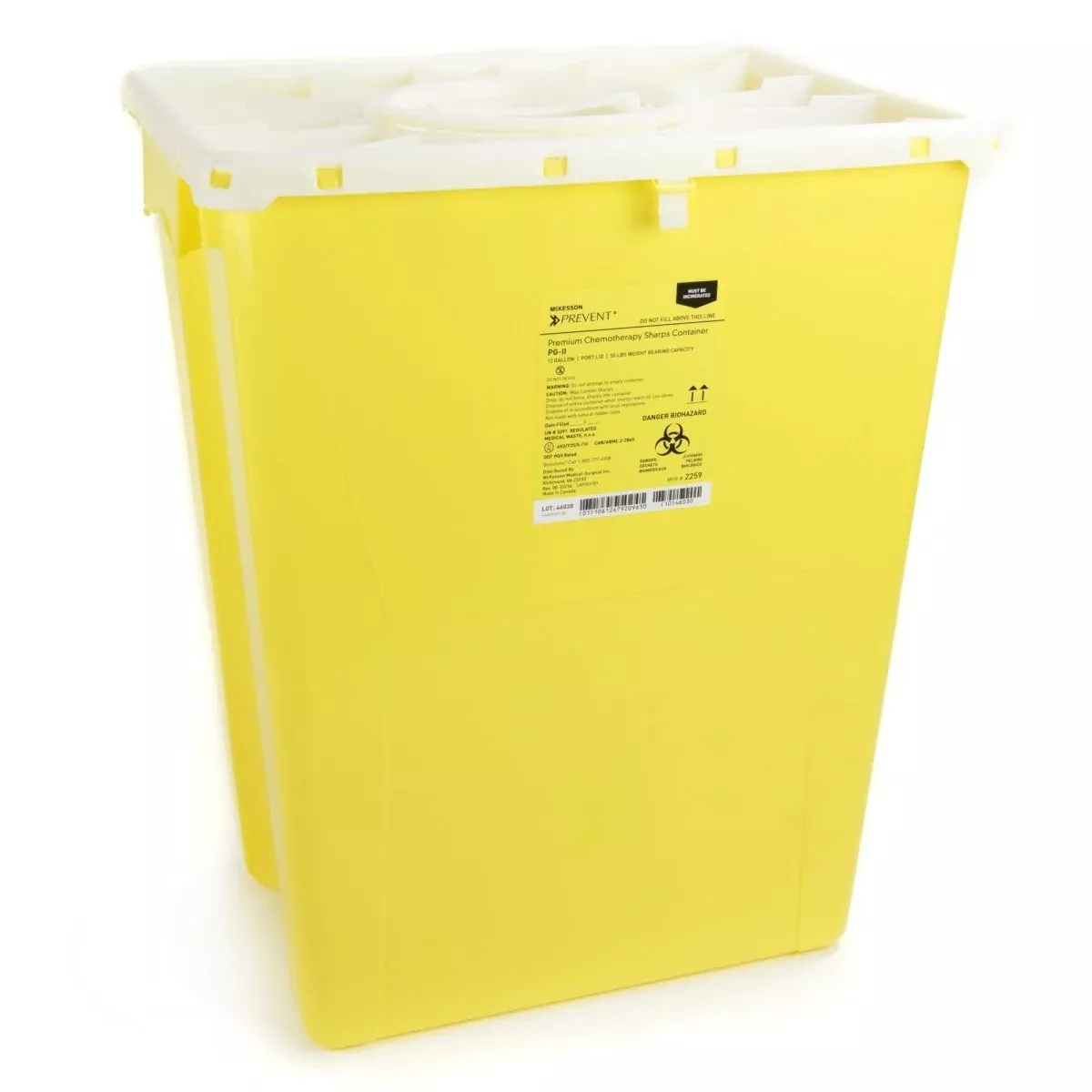 Mckesson Prevent Chemotherapy Sharps Container