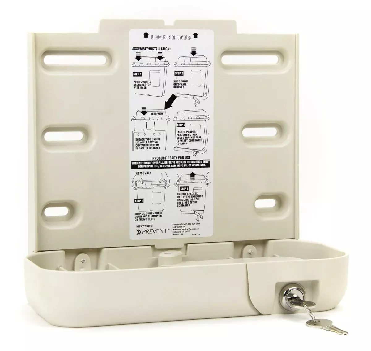 Mckesson Prevent Sharps Collector Bracket