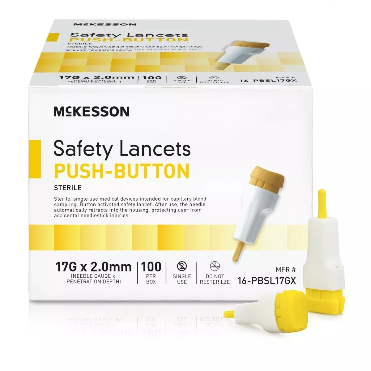 McKesson Push Button Safety Lancets