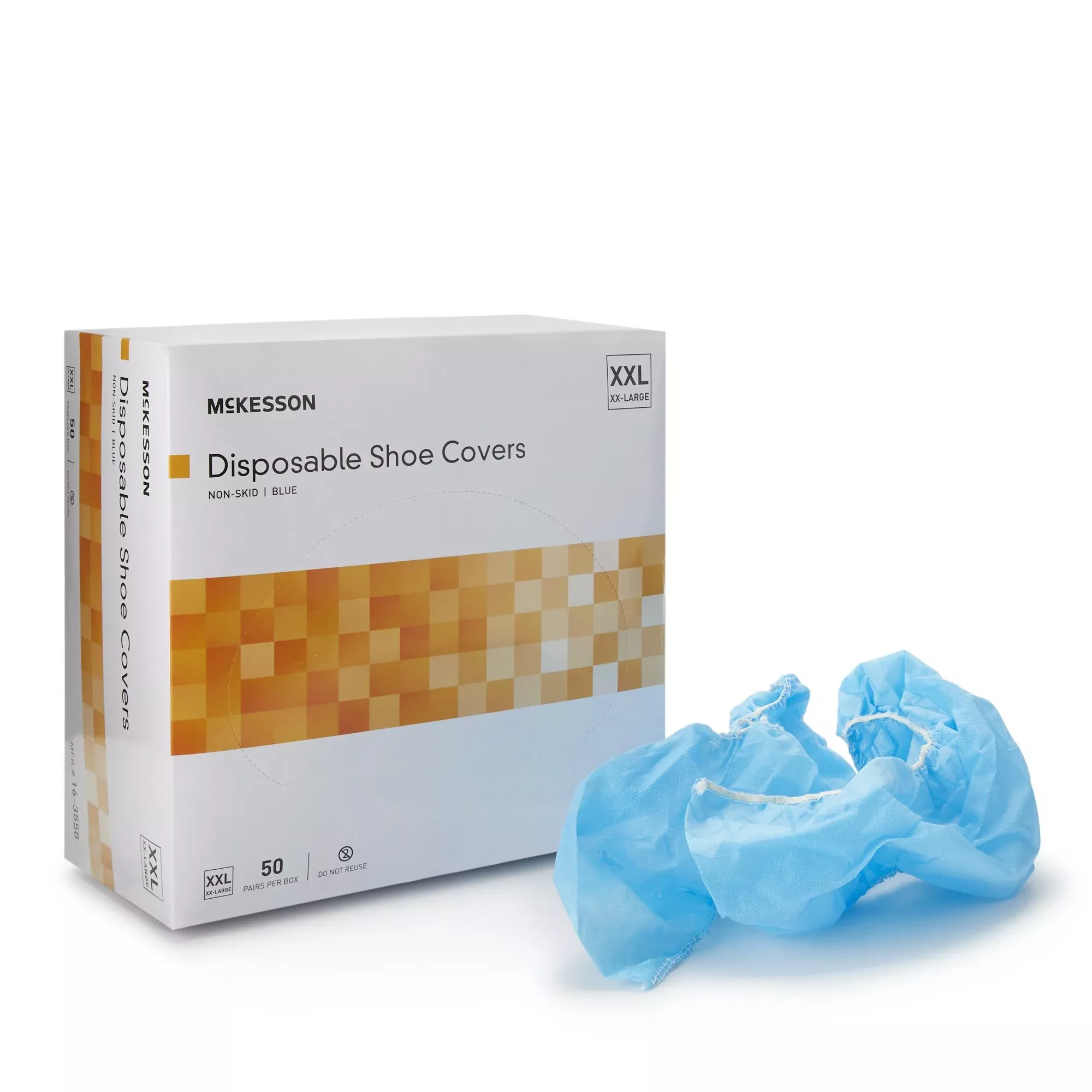 McKesson Shoe Covers, 2X-Large, Nonskid Sole
