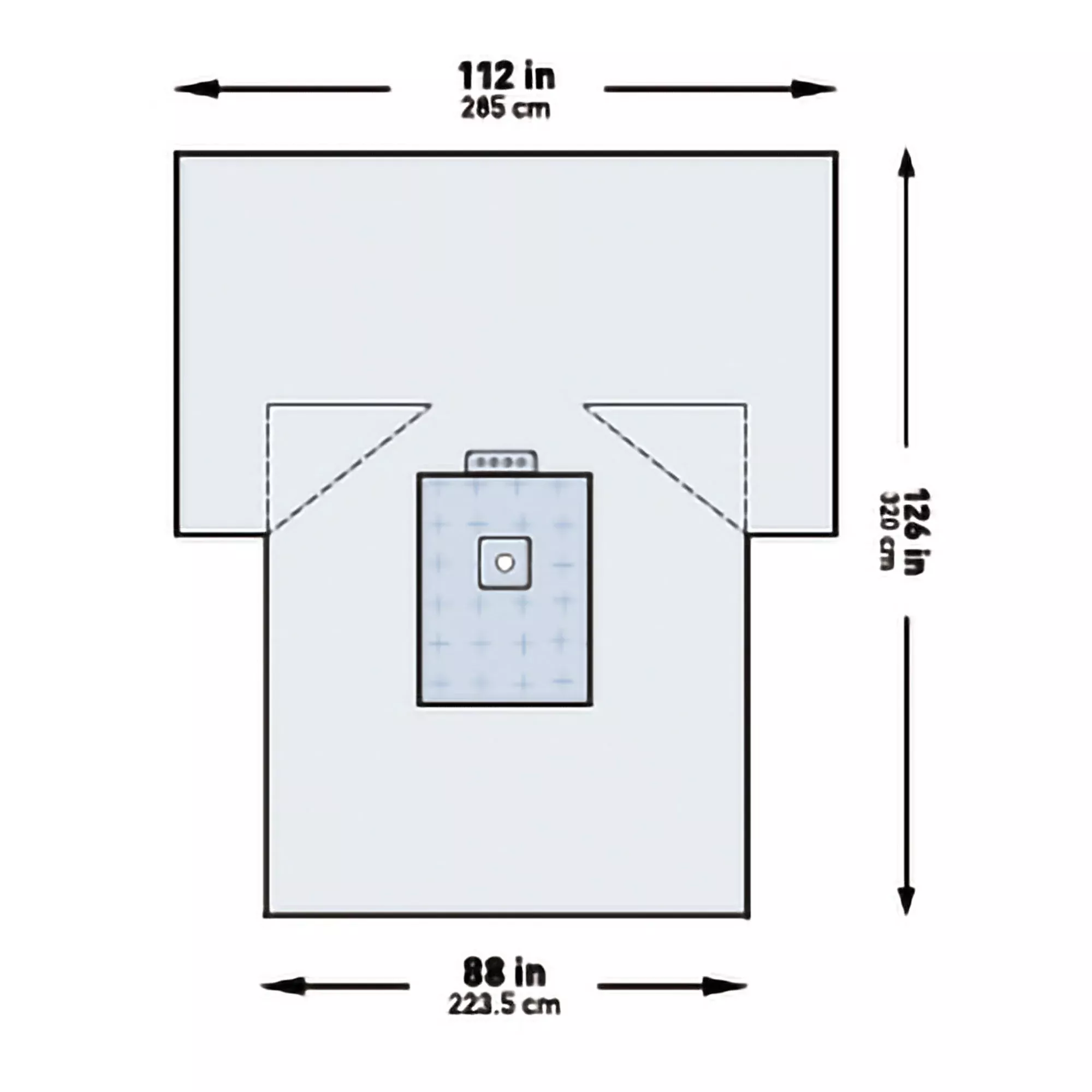 McKesson Sterile Heavy-Duty Lower Extremity Drape, 114 x 88 x 126 Inch