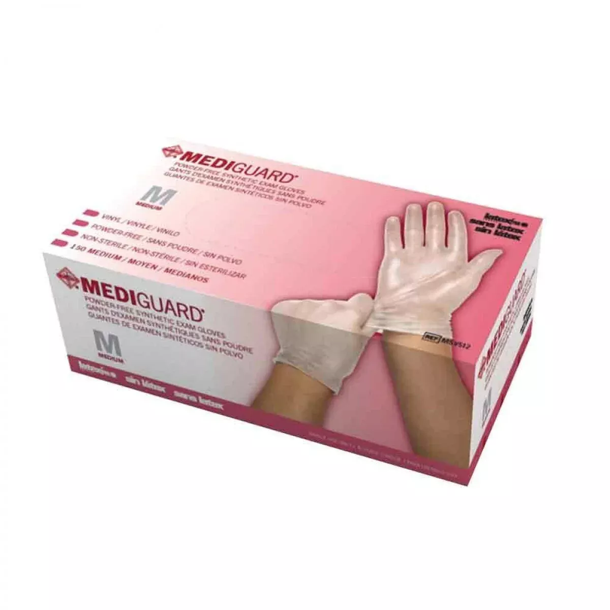 Mediguard Gloves Powder-Free Clear Vinyl Medium - 150 Per Box
