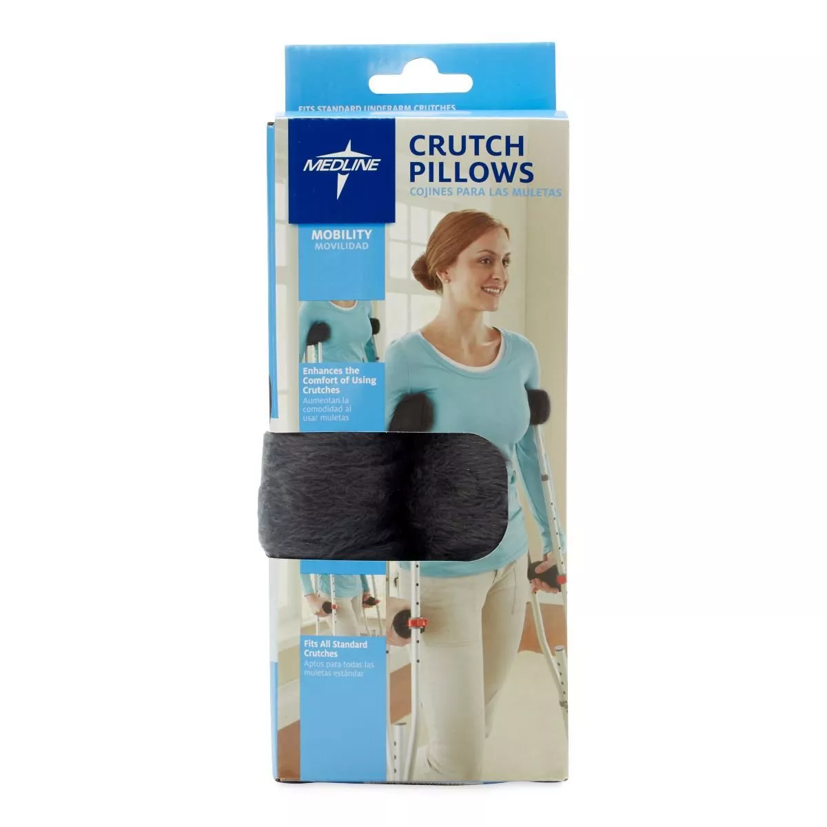 Medline Crutch Grip and Underarm Pillow, Gray - MDSPPC107