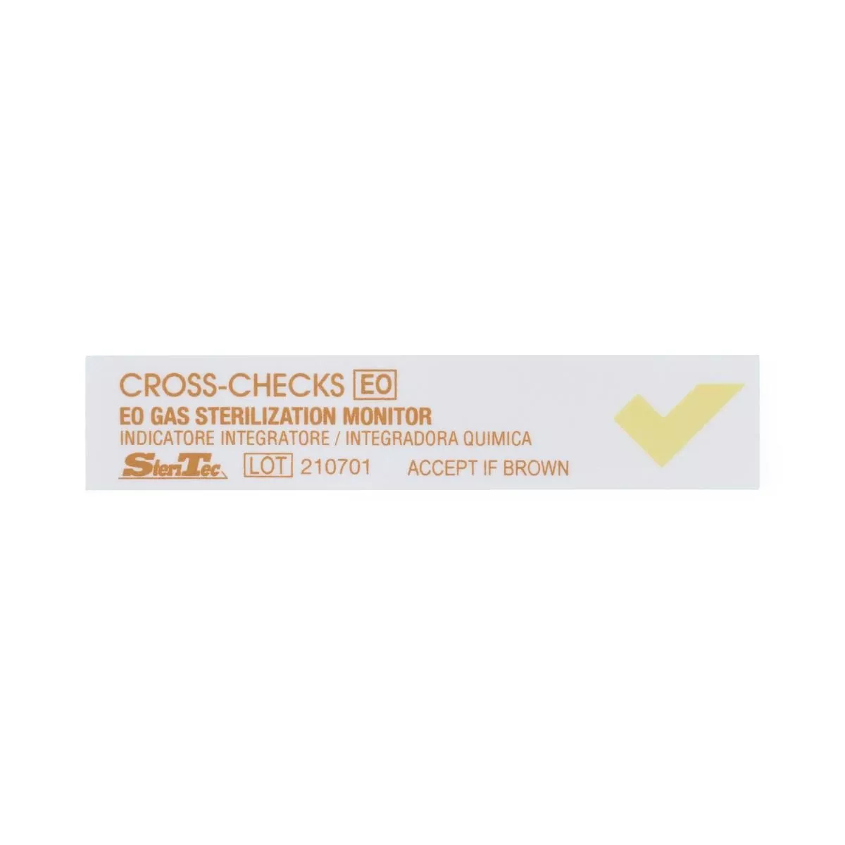 Medline Gas Integrator Strips, Yellow to Brown - MDS200200