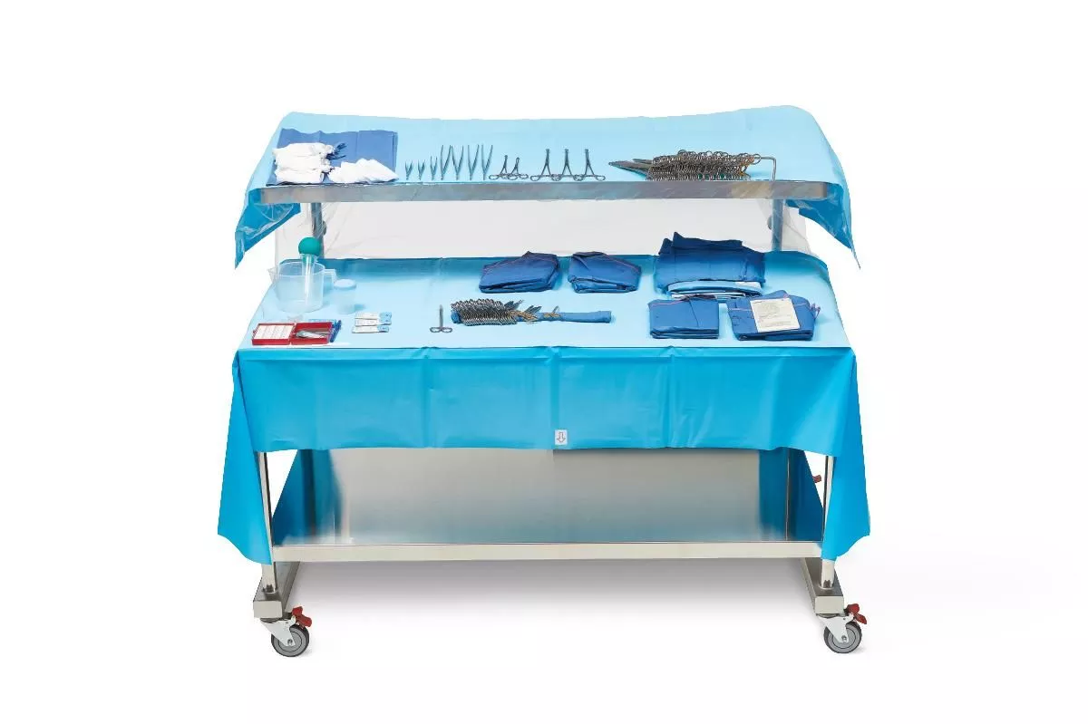 Medline Heavy-Duty 2-Tier Back Table Covers, 60 in. or 72 in.