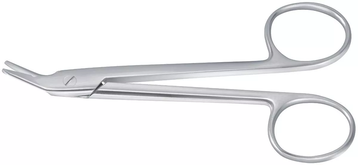 Medline Konig Wire Cutting Scissors, Universal, Angled, Serrated, 4-3/4 in. - MDS0883112
