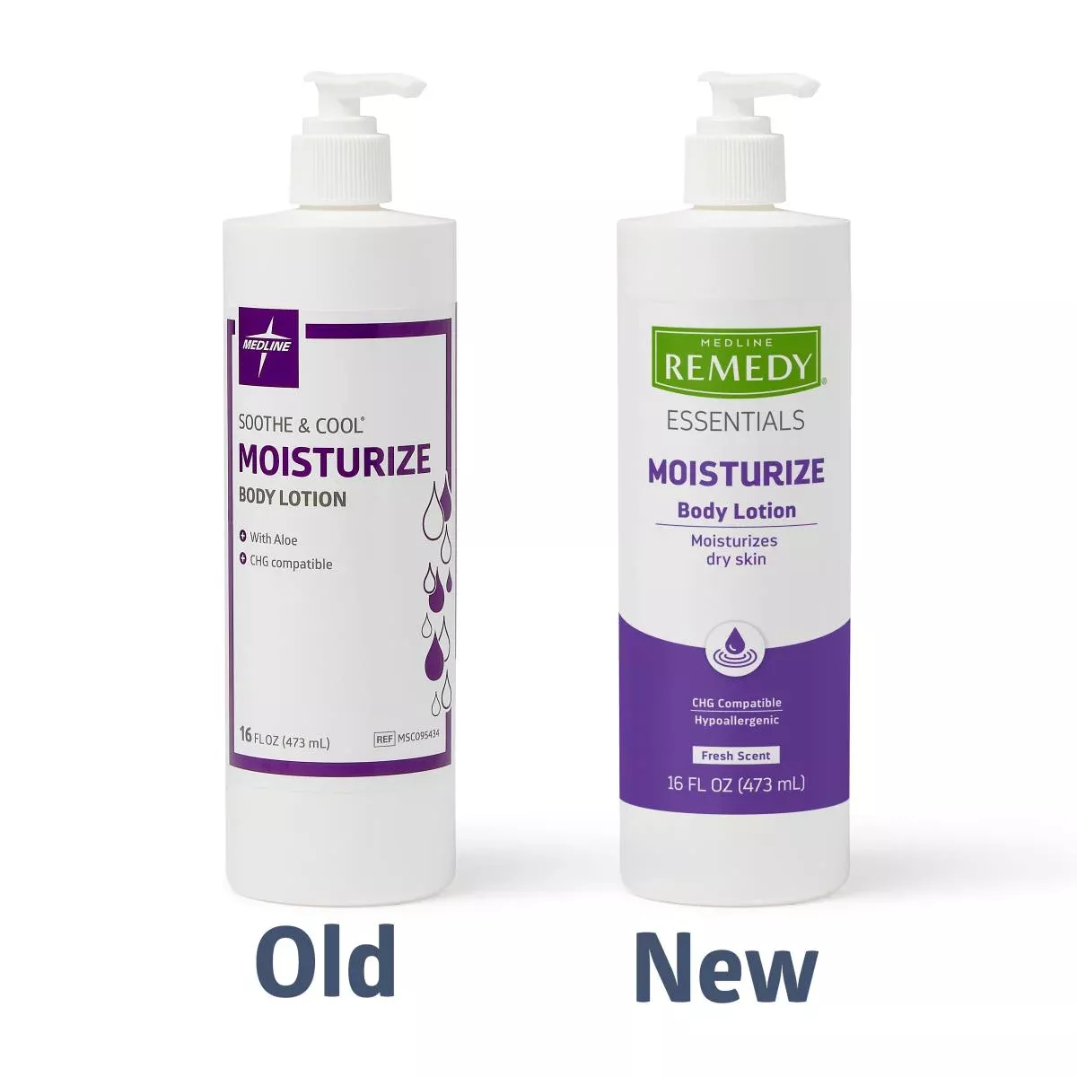 Medline Remedy Essentials Body Lotion 16oz.2PACK
