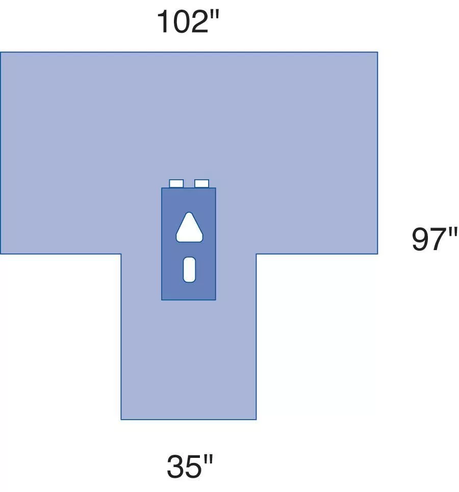 Medline Sterile Laparoscopy Surgical Drapes - DYNJP9101