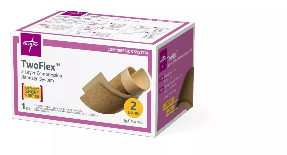 Medline TwoFlex 2-Layer Compression System, Standard, Lite, or XL