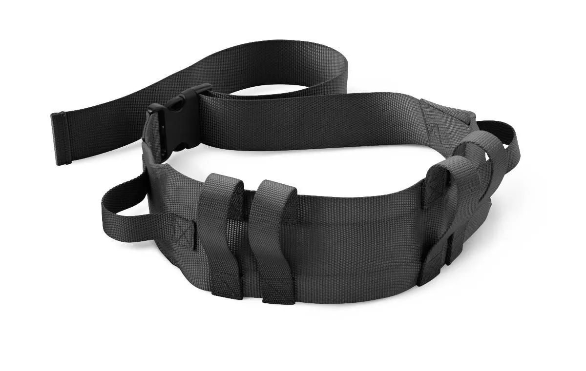 Medline Wide Transfer Belt with Handles, Black