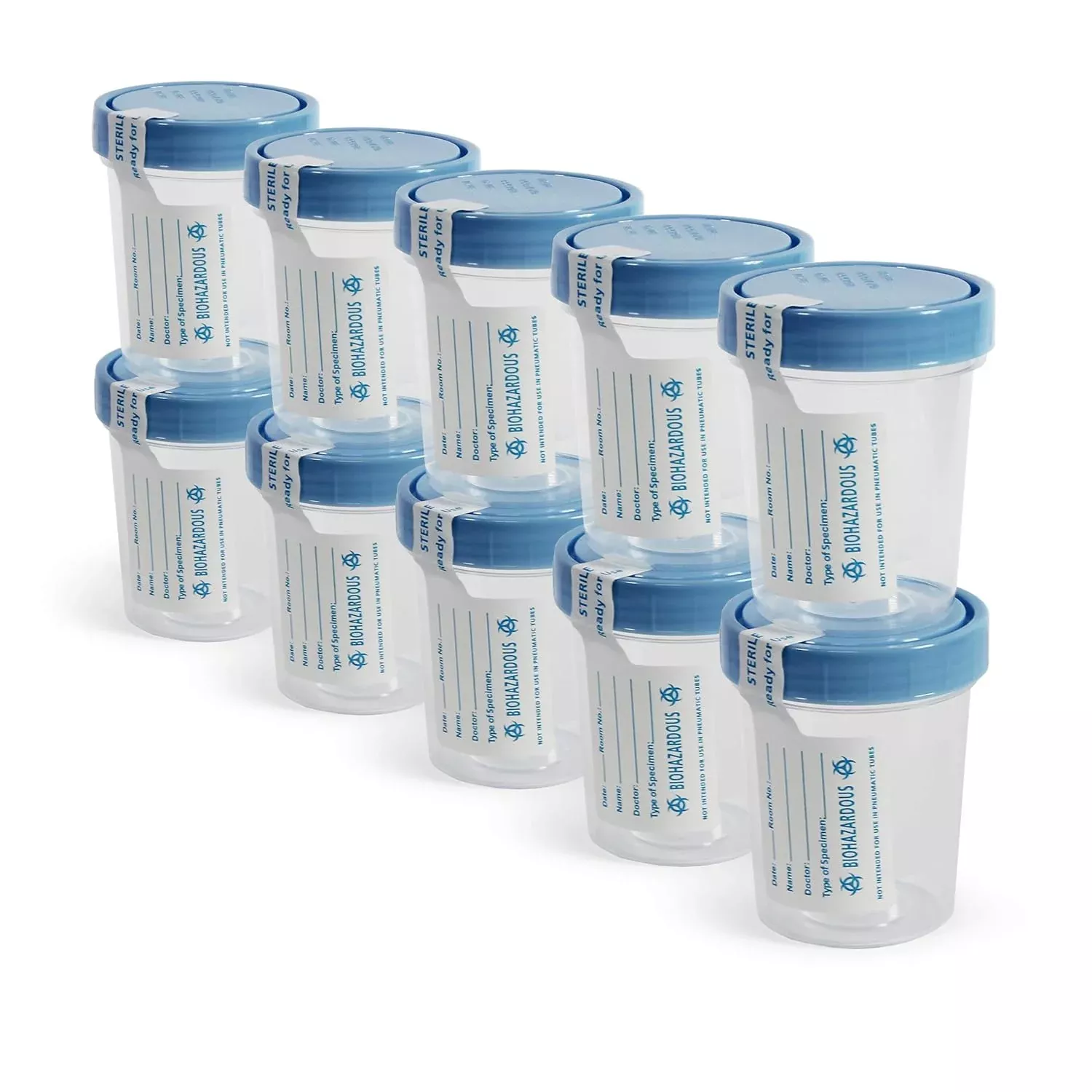 MedPride Disposable Specimen Containers Sterile - 4oz.Individually Pack / Case of 100