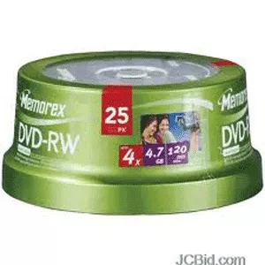 MemorexDvd 120Min 4X General Use Silver 4.7Gb 25 Per Pack