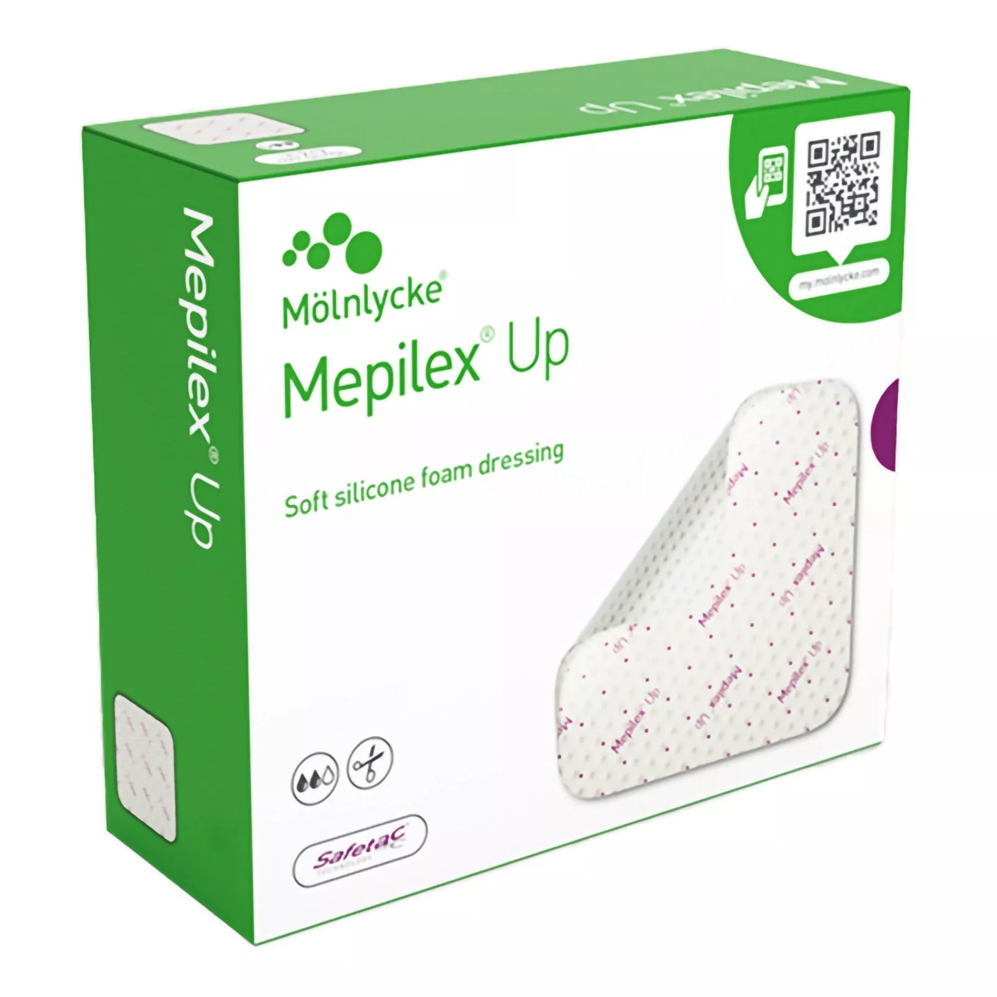 Mepilex Up Foam Dressing, 10 x 10 Centimeter