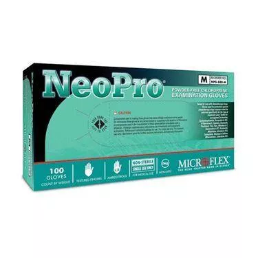 Microflex NeoPro Chloroprene Gloves Large ,100 / bx